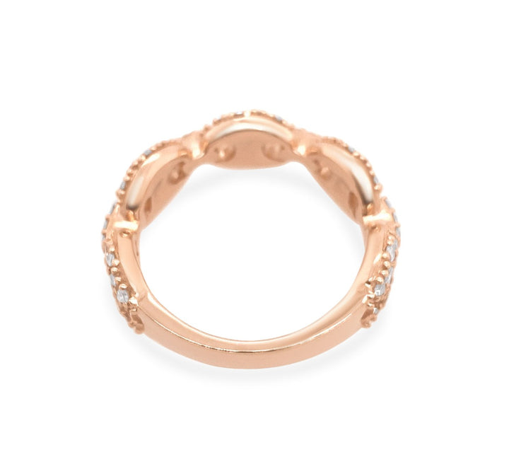 14K Rose Gold Diamond Gucci Puff Ring