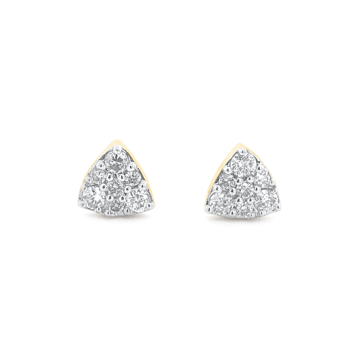 14K Yellow Gold .50ctw Diamond Earrings