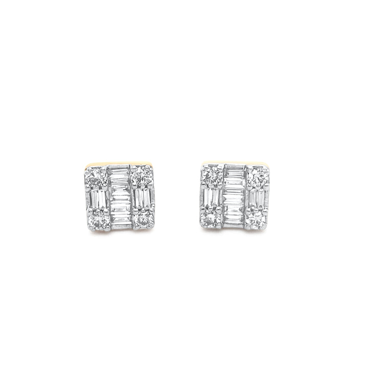 14K Rose Gold .75ctw Diamond Earrings