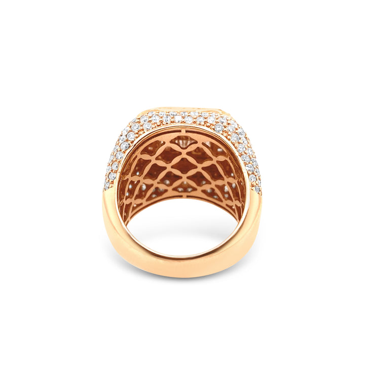 10K Rose Gold Baguette Diamond Ring