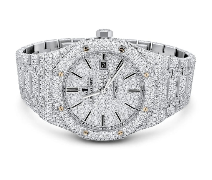 Full Diamond Set Audemars Piguet Royal Oak 41mm Stainless Steel