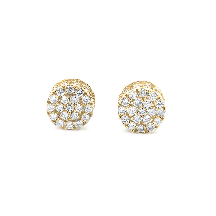 10K Yellow Gold 1.00ctw Diamond Earrings