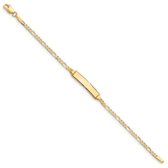 14k Baby Figaro ID Bracelet