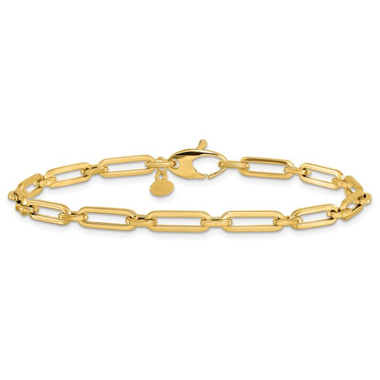 Flat Oval Link Bracelet