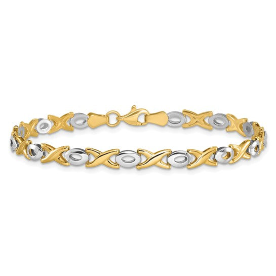 Two-Tone Polished Bracelet