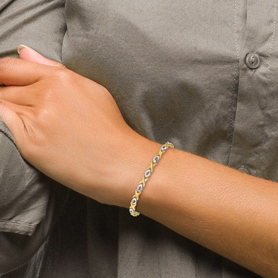 Two-Tone Polished Bracelet