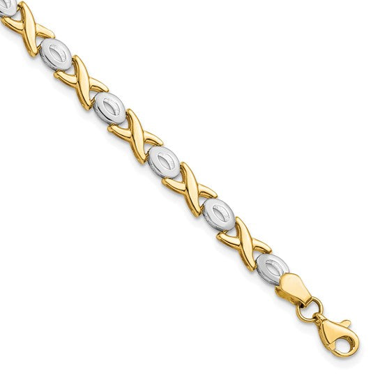 Two-Tone Polished Bracelet