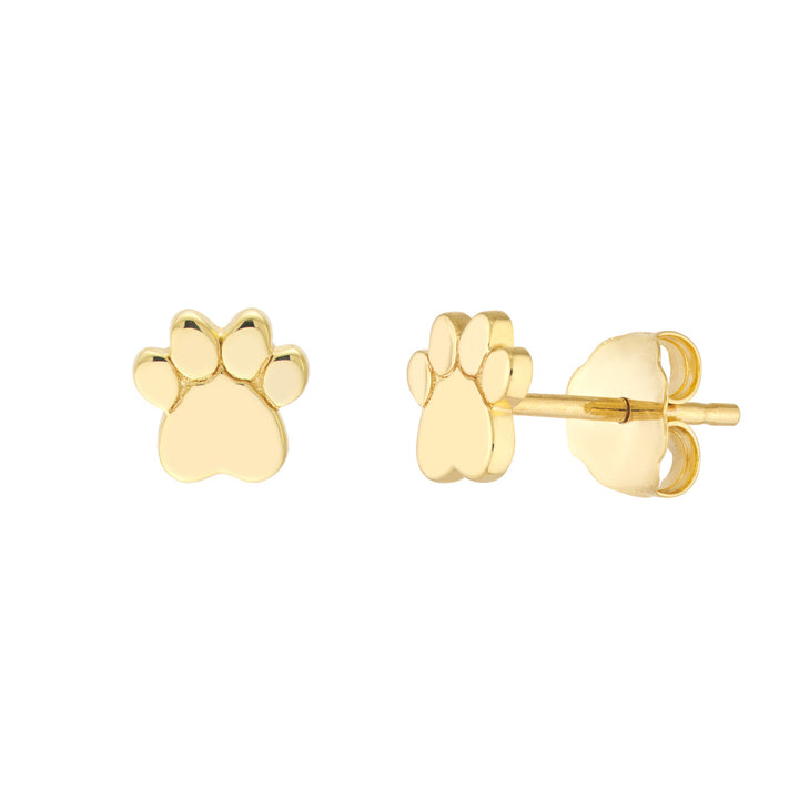 Dog Paw Stud Earrings