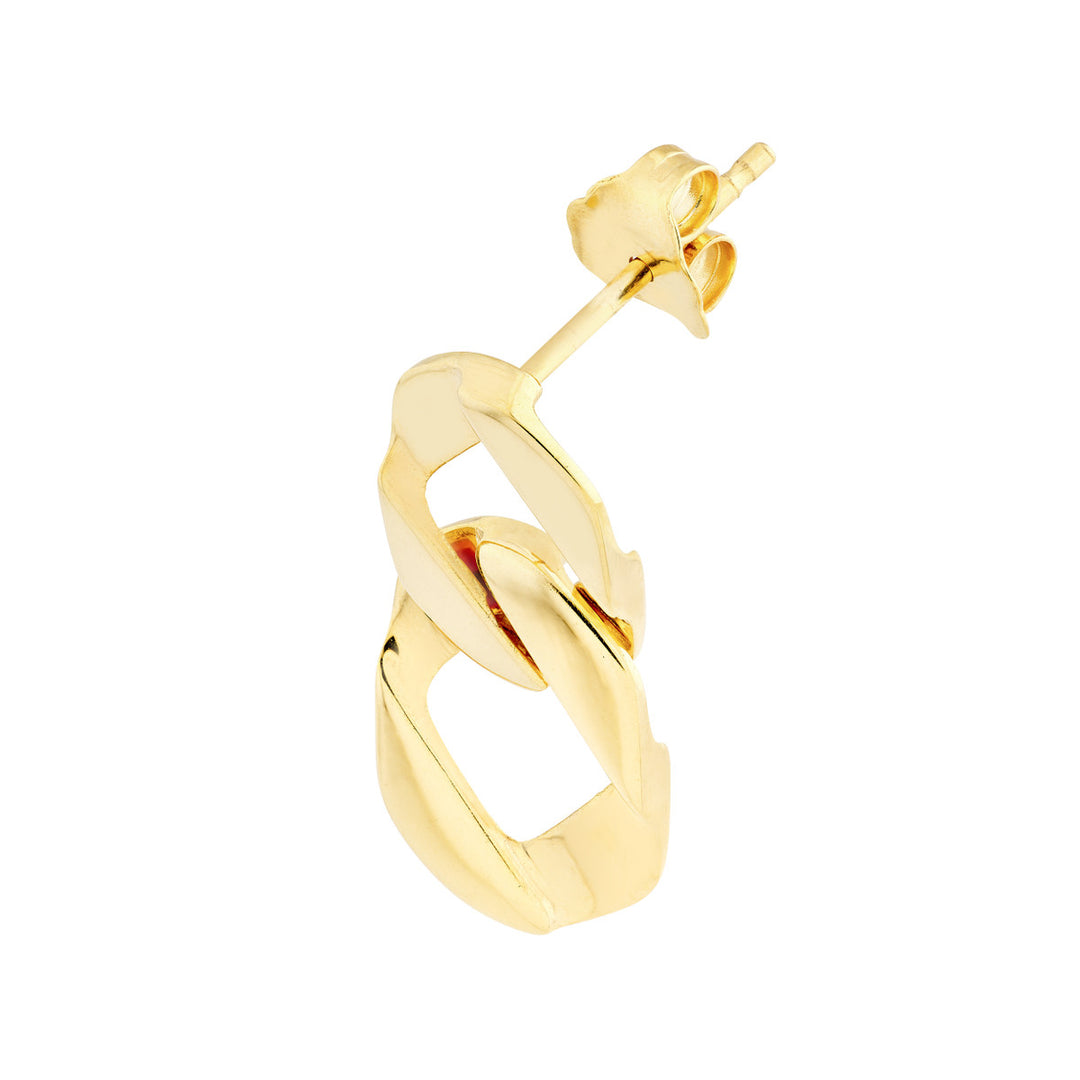 14k Graduated Chain Link Earrings