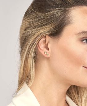 14k Multi Heart Earrings