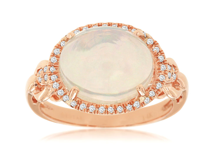 Opal and Diamond Ring