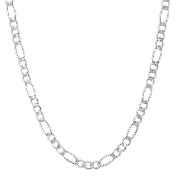 White Gold Figaro Link Chain