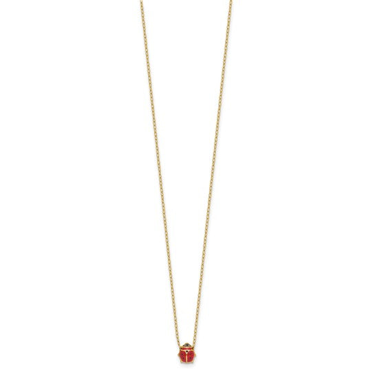 Ladybug Enameled Necklace