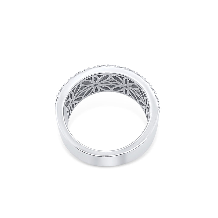 14K White Gold Baguette Diamond Ring