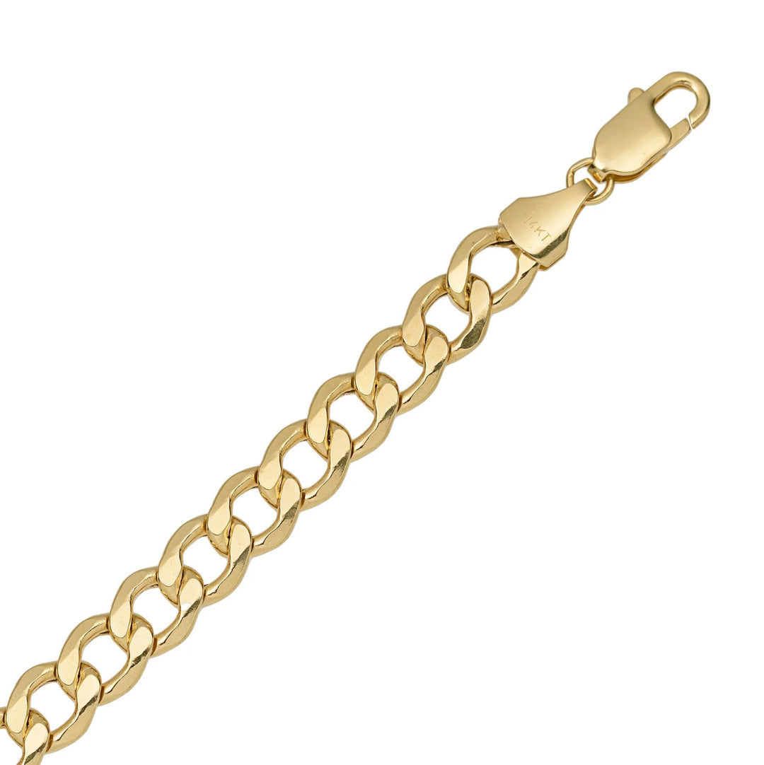 10K or 14K Yellow Gold Curb Link Bracelet