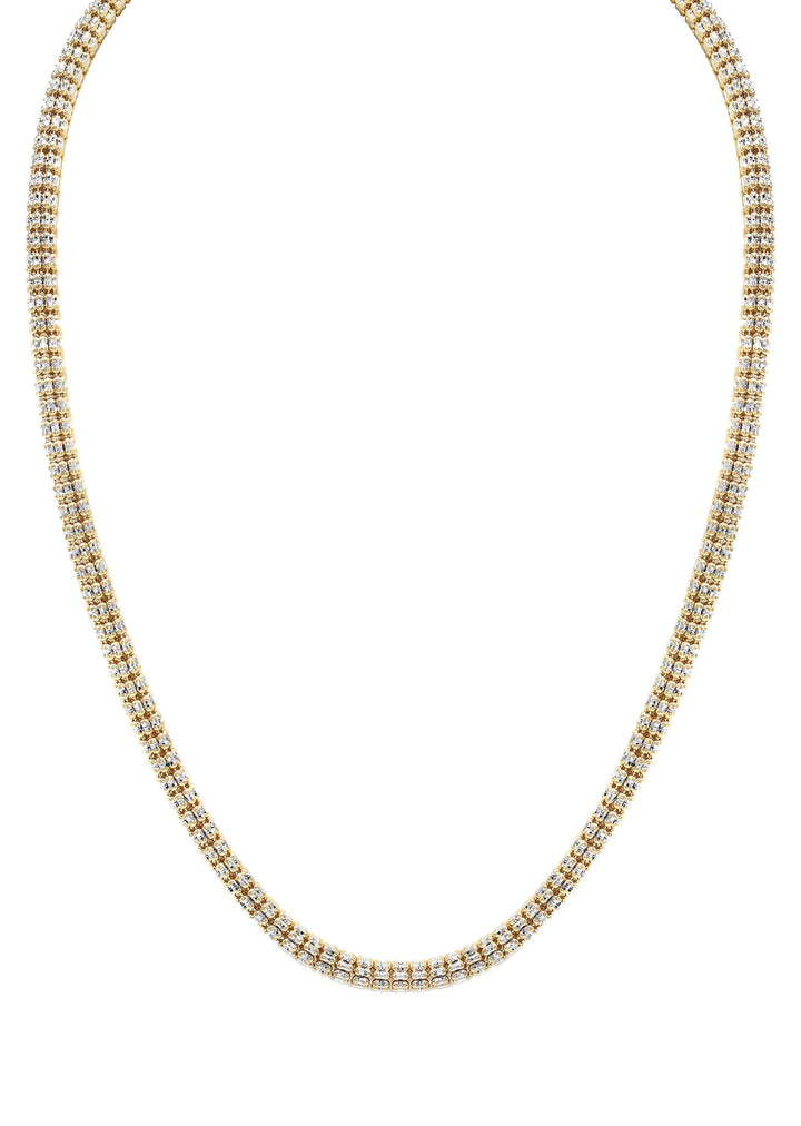 Yellow Gold Ice Chain