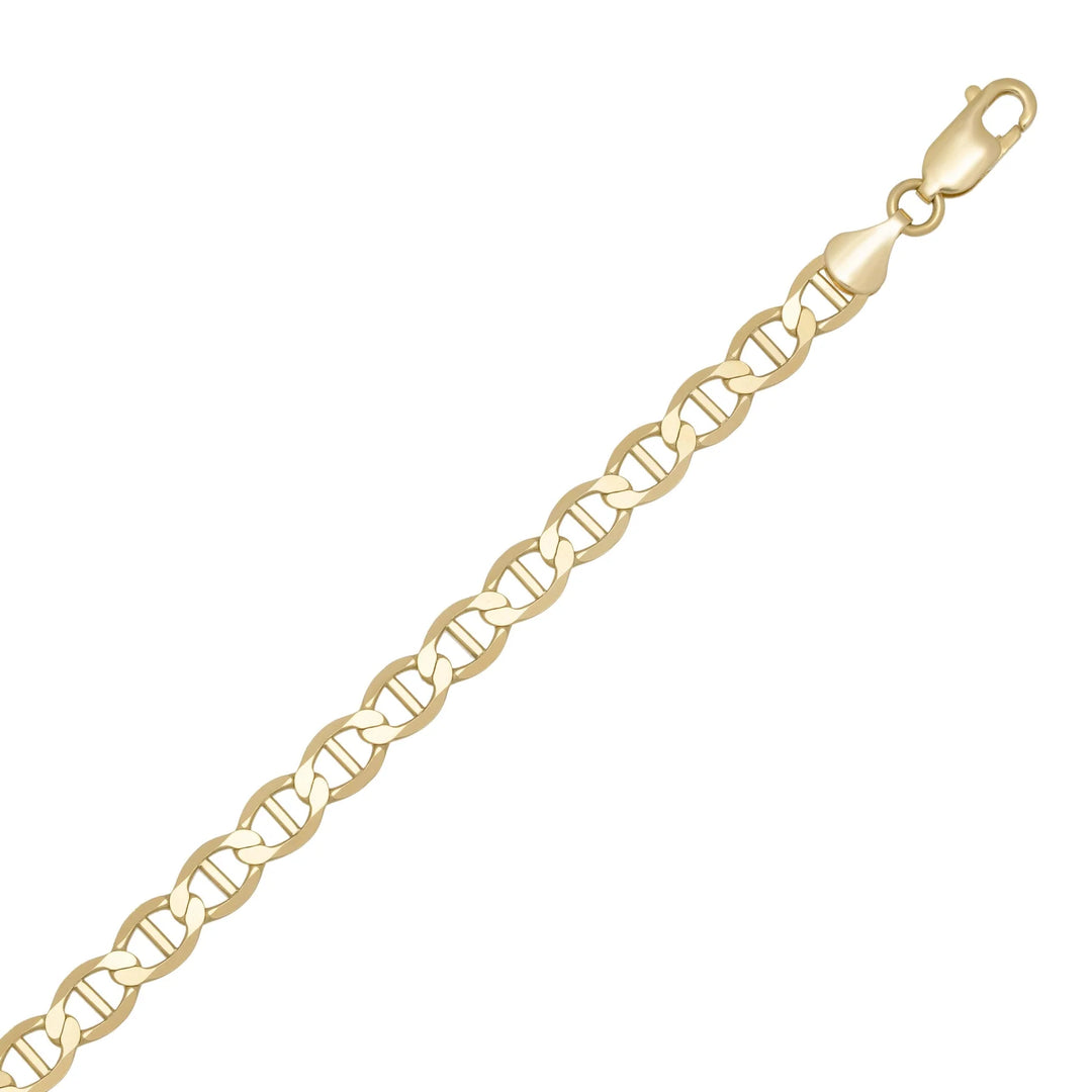 10K or 14K Yellow Gold Anchor Link Bracelet