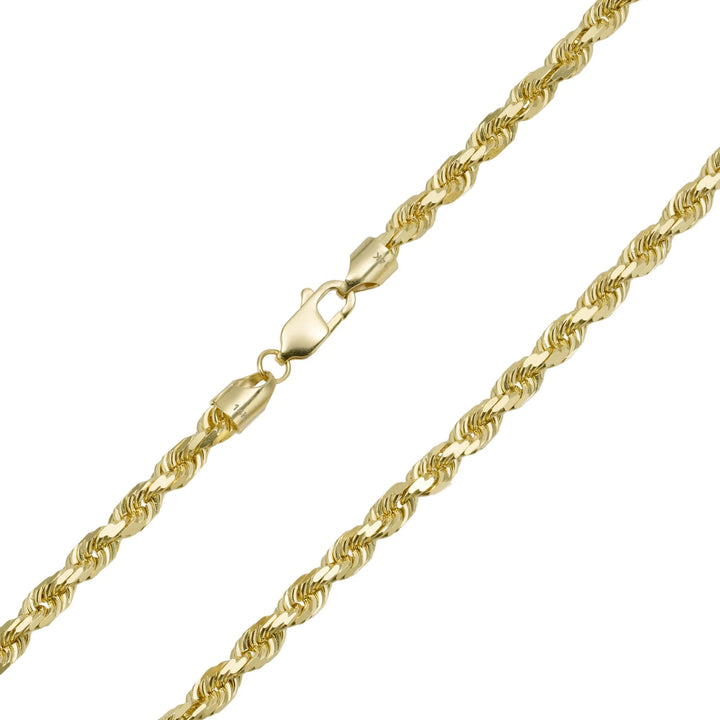 Yellow Gold Solid Rope Chain