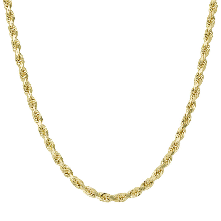 Yellow Gold Solid Rope Chain