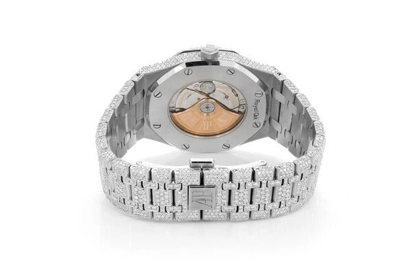 Full Diamond Set Audemars Piguet Royal Oak 41mm Stainless Steel