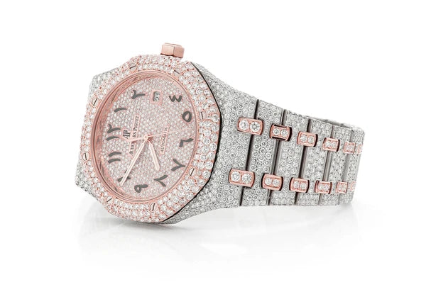 Full Diamond Set Audemars Piguet Royal Oak 41mm Original Two-Tone Rose Gold