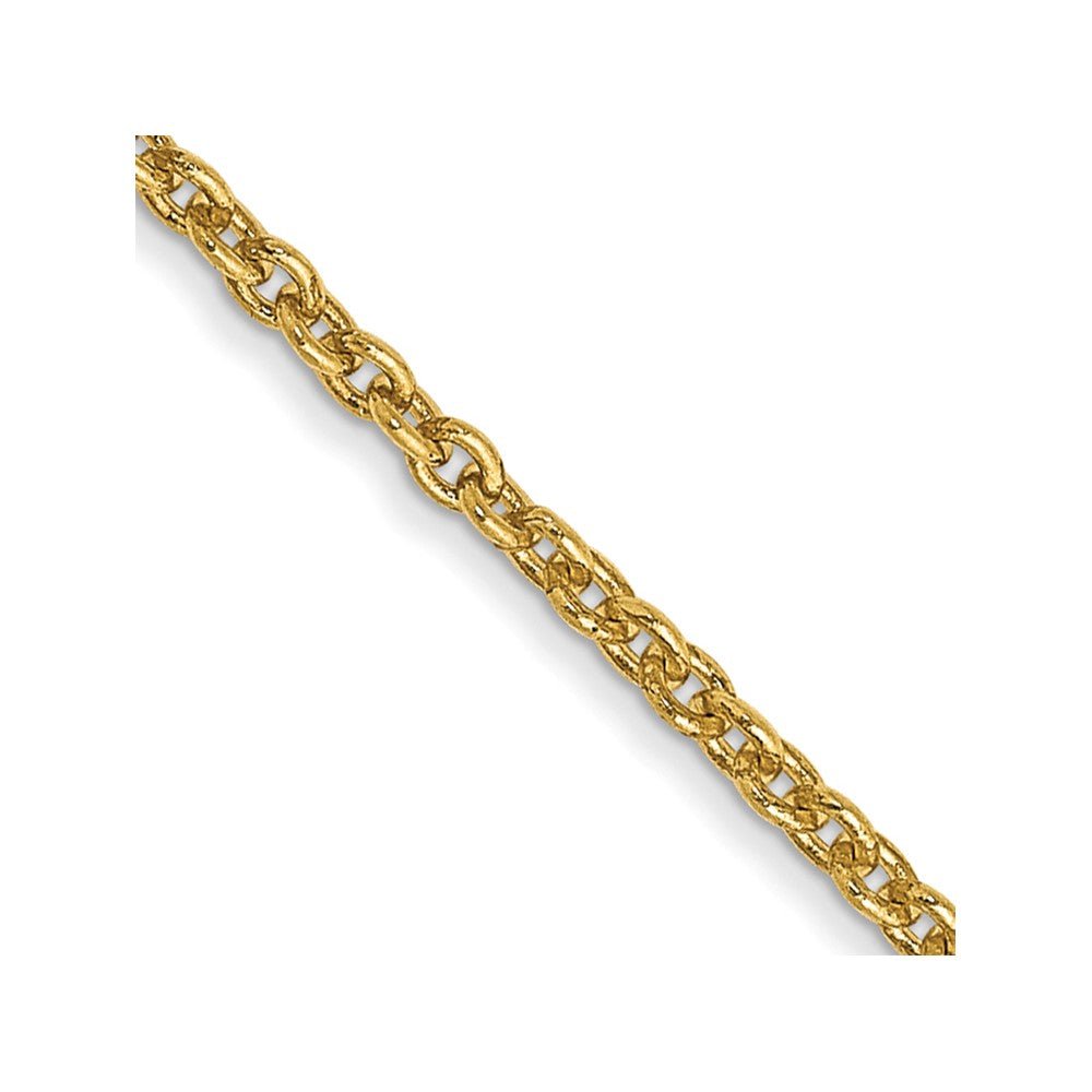 14k 1.4mm Forzantine Cable Chain - Saki Diamonds, LLC.