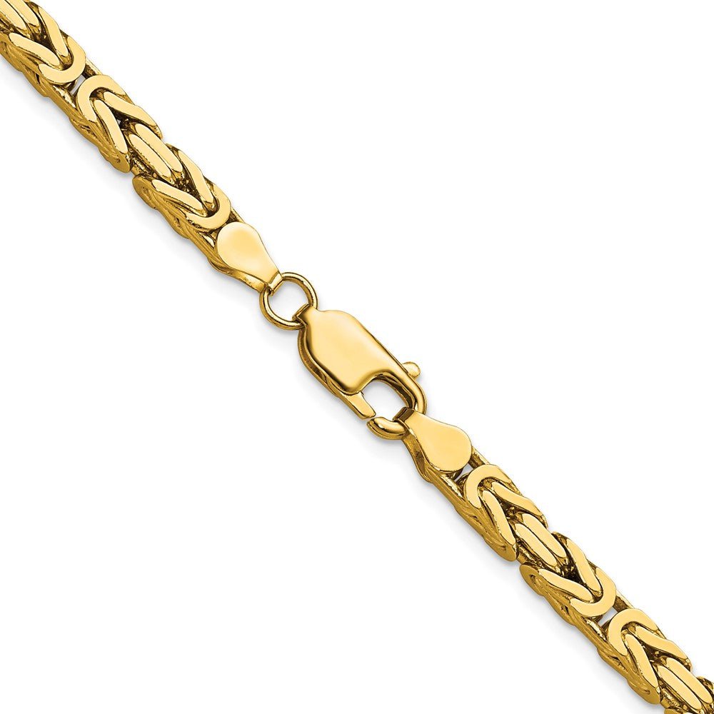 14k 4mm Byzantine Chain - Saki Diamonds, LLC.