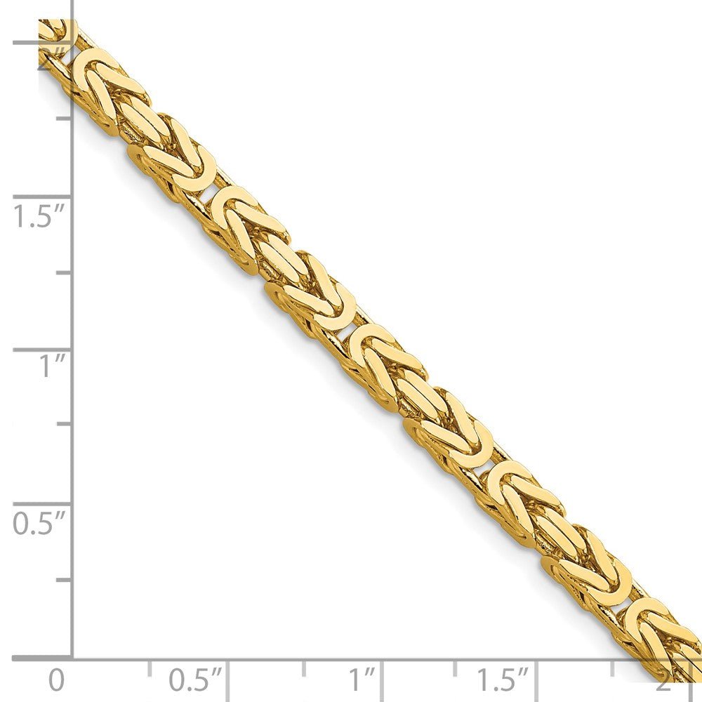 14k 4mm Byzantine Chain - Saki Diamonds, LLC.