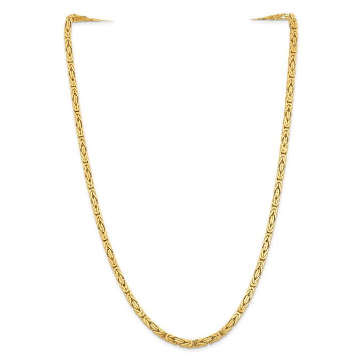 14k 4mm Byzantine Chain - Saki Diamonds, LLC.