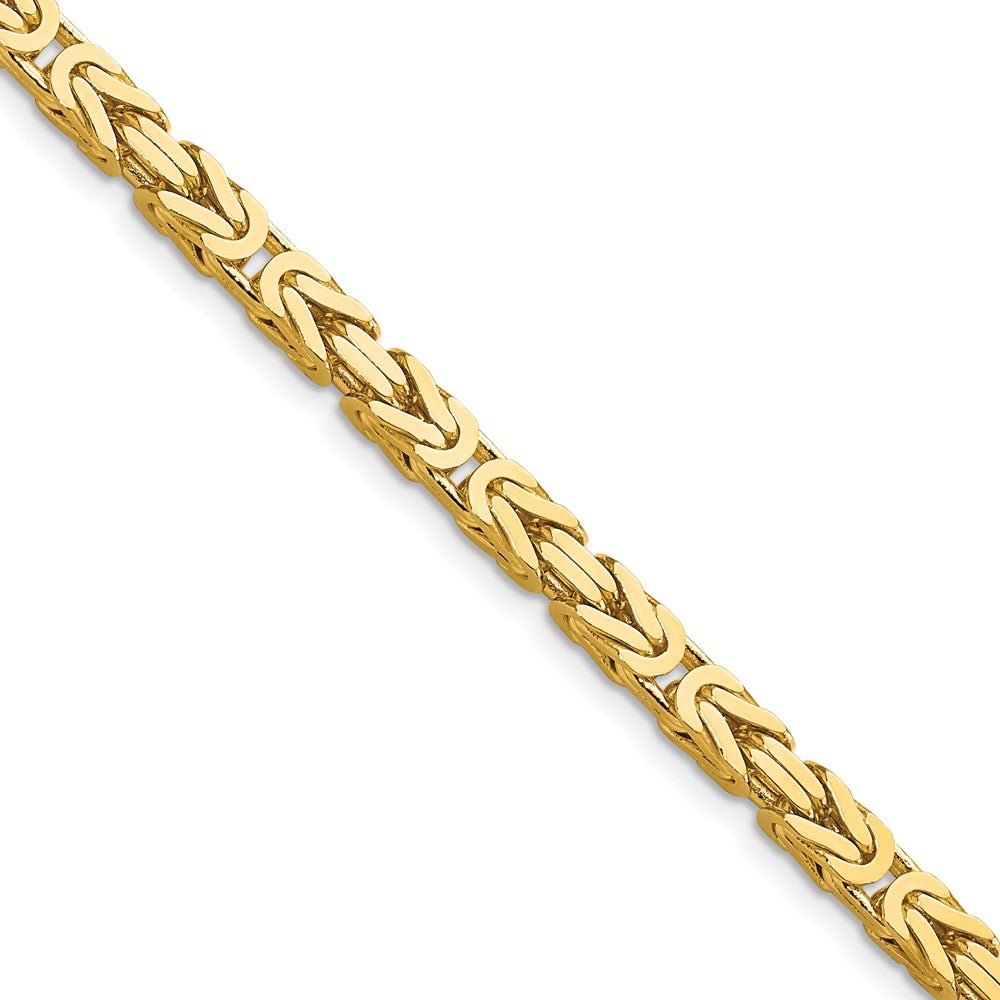 14k 4mm Byzantine Chain - Saki Diamonds, LLC.