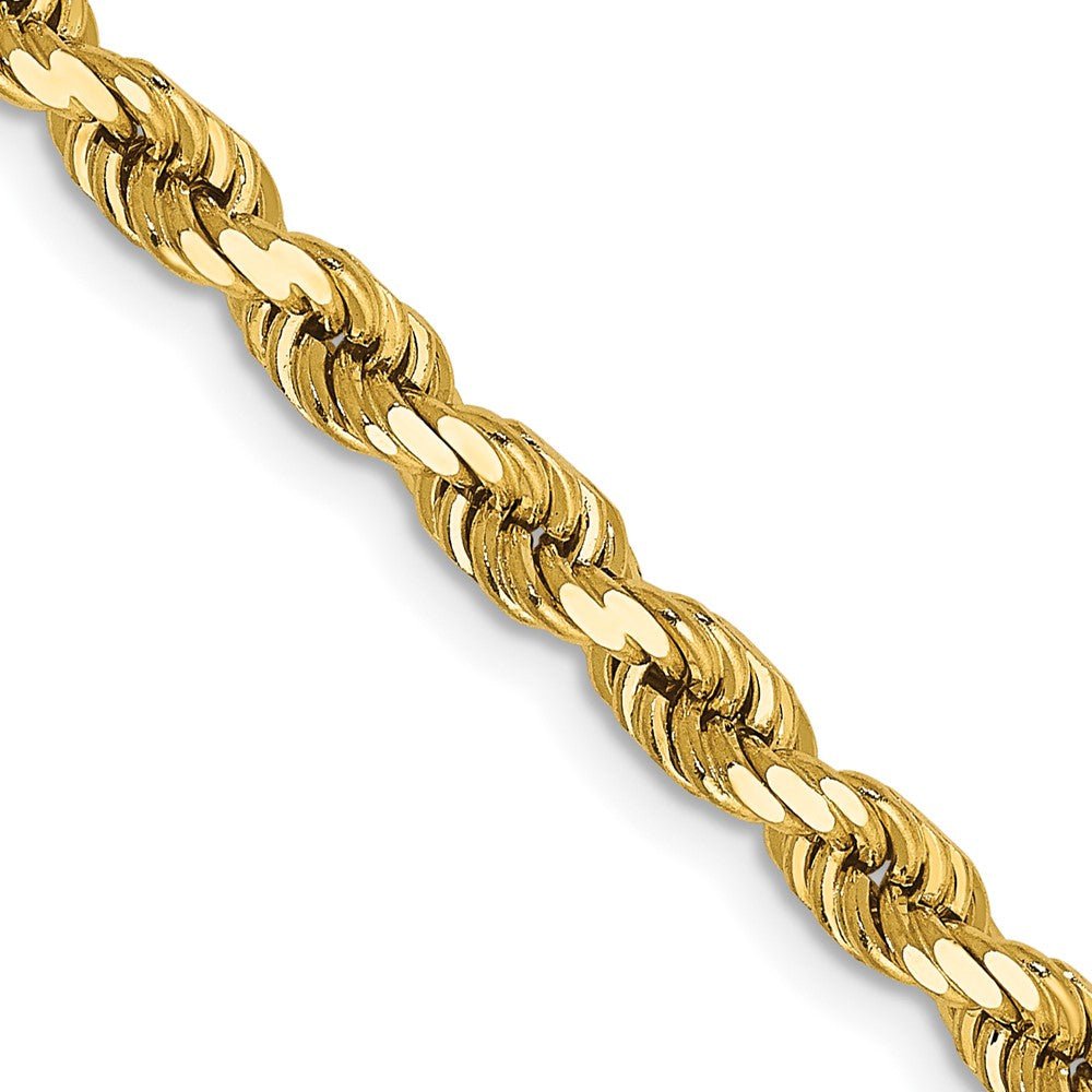 14k 4mm D/C Rope with Lobster Clasp Chain - Saki Diamonds, LLC.