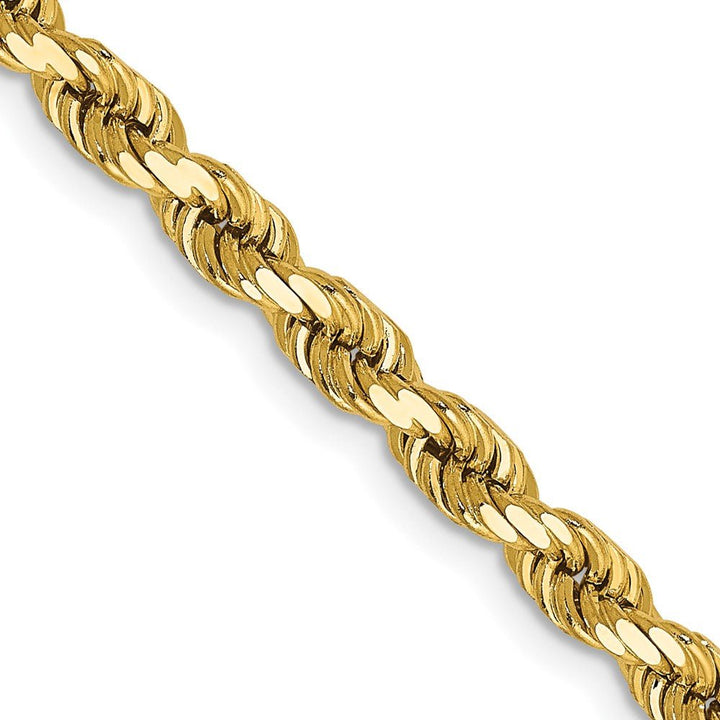 14k 4mm D/C Rope with Lobster Clasp Chain - Saki Diamonds, LLC.