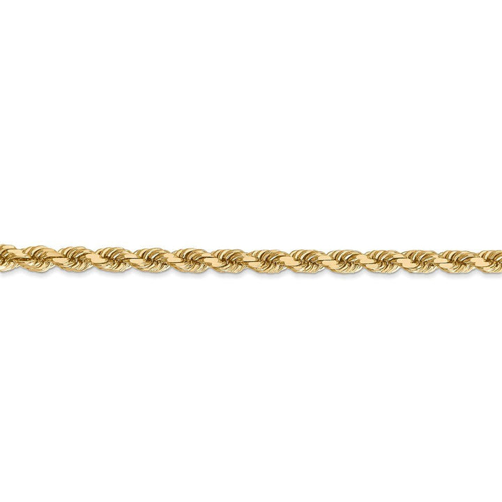 14k 4mm D/C Rope with Lobster Clasp Chain - Saki Diamonds, LLC.