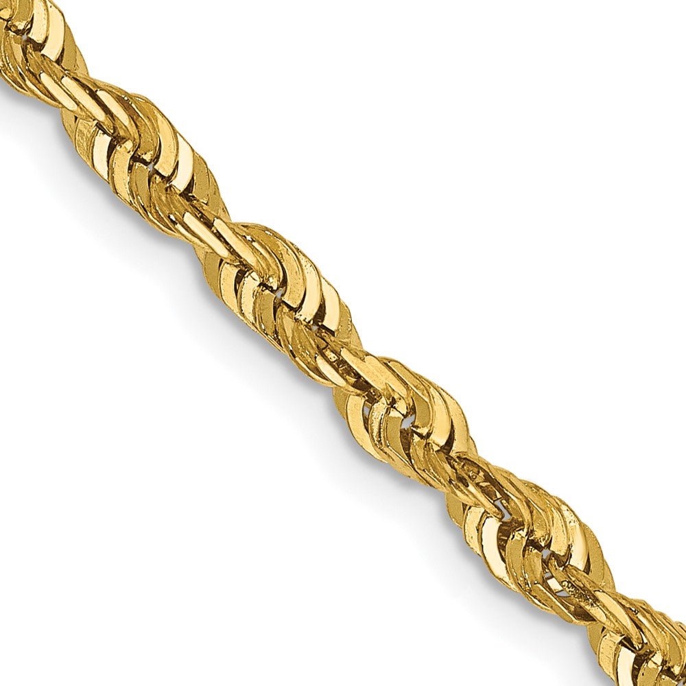 14k 4mm Extra-Light D/C Rope Chain - Saki Diamonds, LLC.