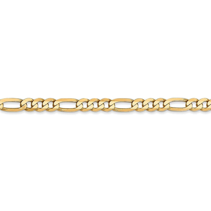 14k 4mm Flat Figaro Chain - Saki Diamonds, LLC.