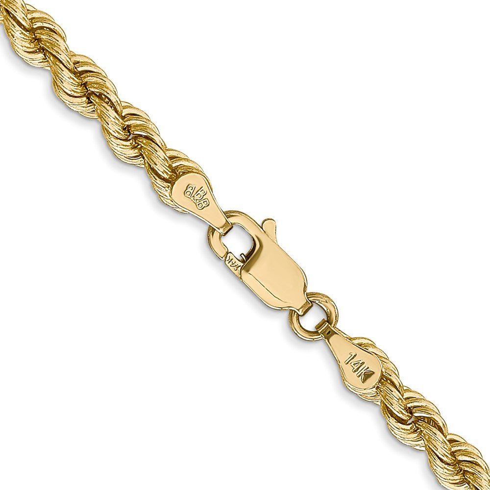 14k 4mm Regular Rope Chain - Saki Diamonds, LLC.
