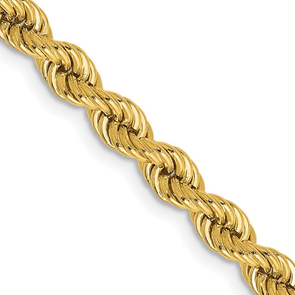 14k 4mm Regular Rope Chain - Saki Diamonds, LLC.