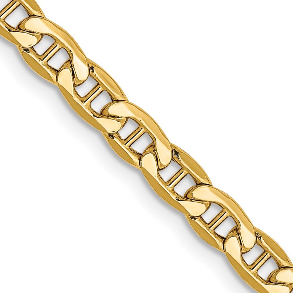 14k 4mm Semi-Solid Anchor Chain - Saki Diamonds, LLC.