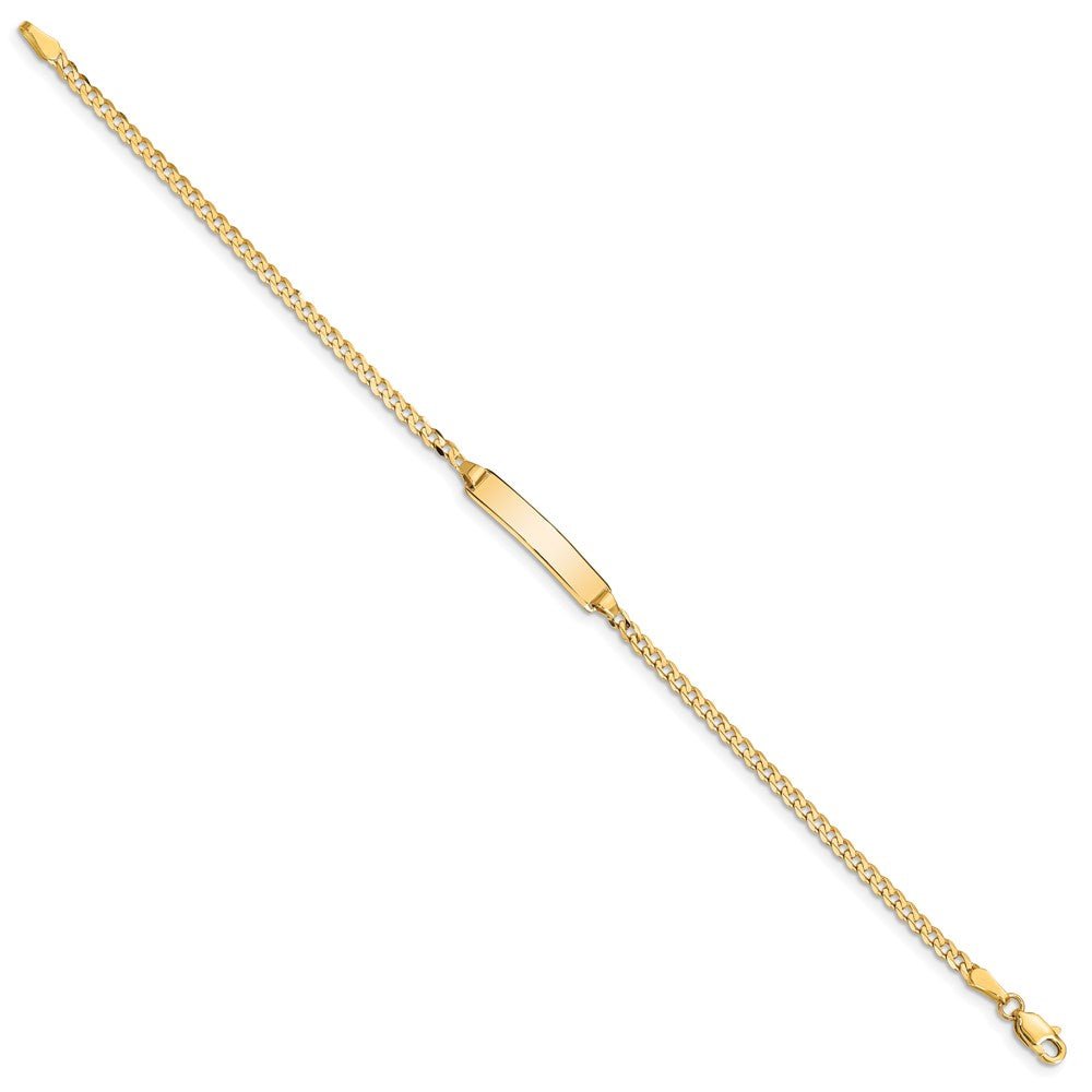 14k Baby Curb ID Bracelet - Saki Diamonds, LLC.