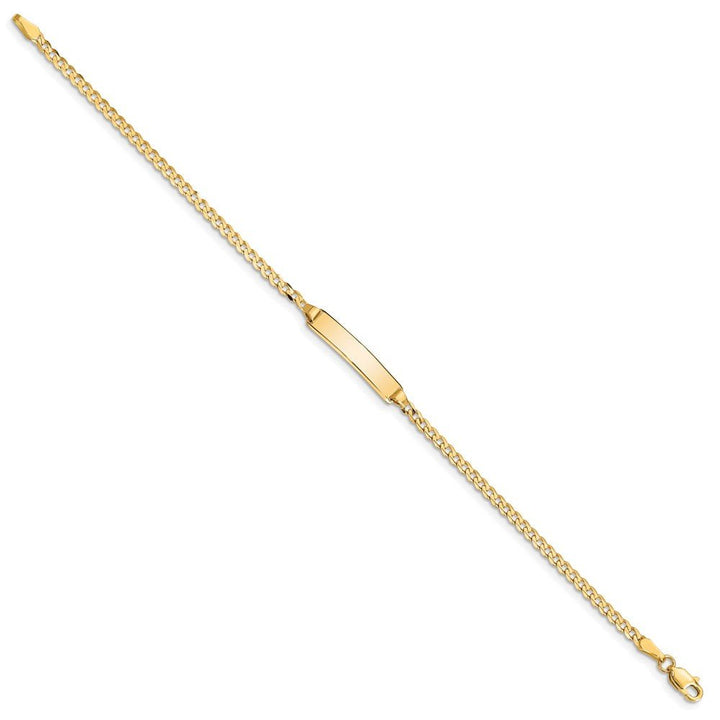 14k Baby Curb ID Bracelet - Saki Diamonds, LLC.