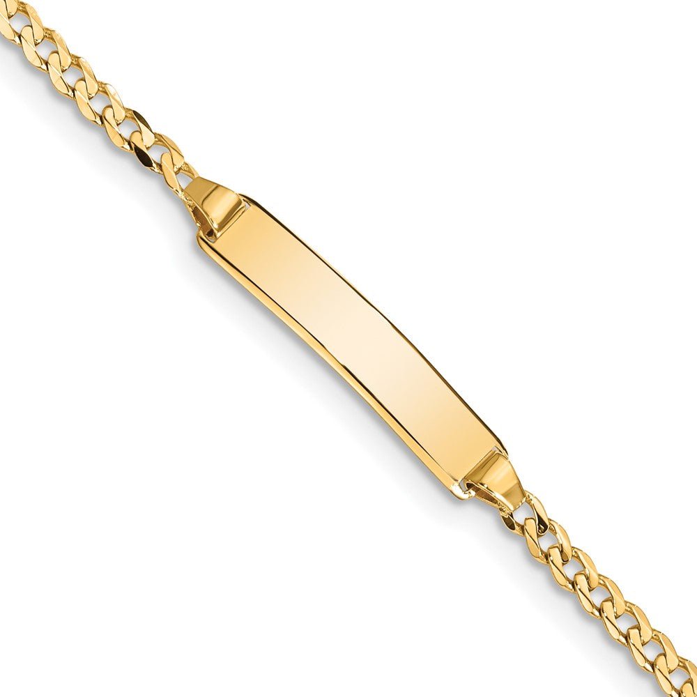 14k Baby Curb ID Bracelet - Saki Diamonds, LLC.