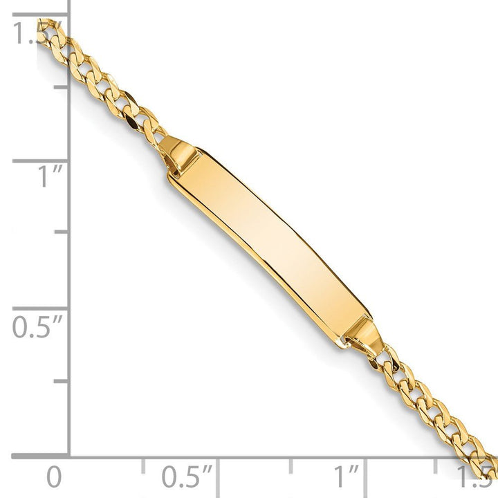 14k Baby Curb ID Bracelet - Saki Diamonds, LLC.