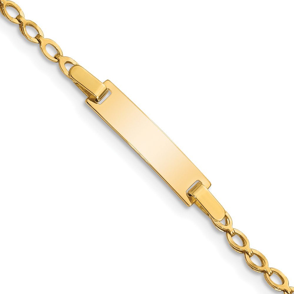 14k Children's Polished ID Bracelet - Saki Diamonds, LLC.