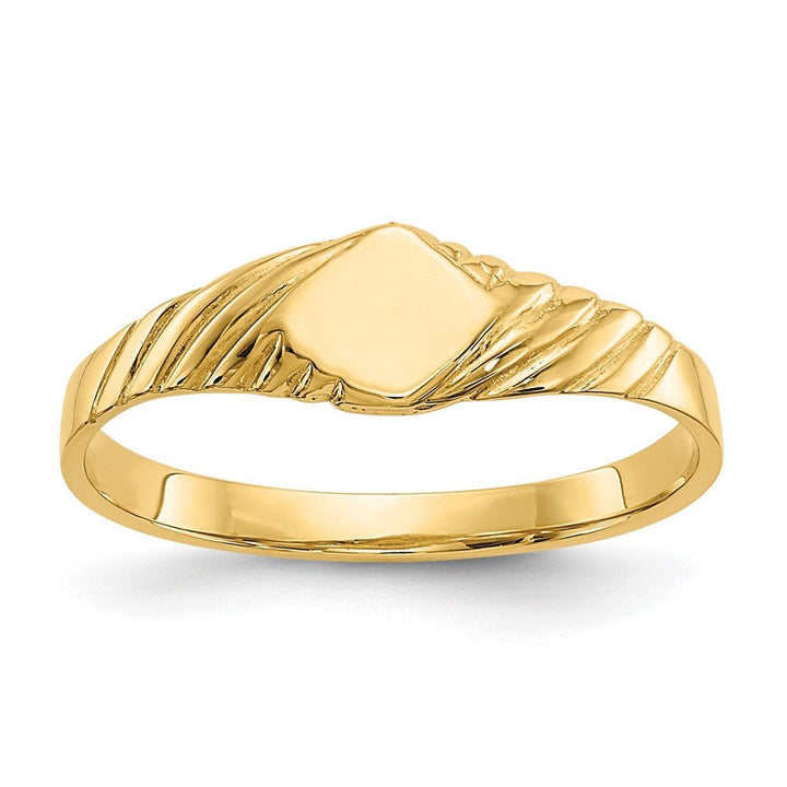 14k Child's Fancy Signet Ring - Saki Diamonds, LLC.