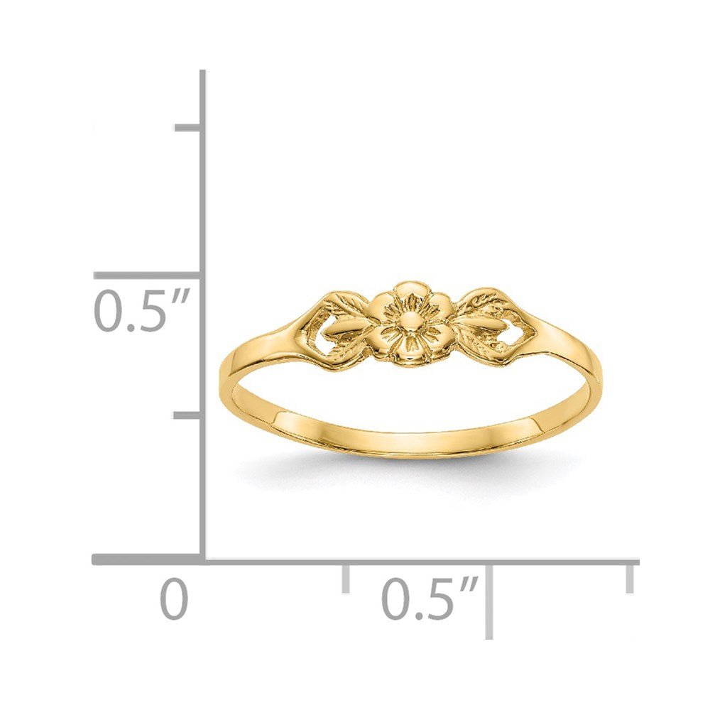 14K Flower Baby Ring - Saki Diamonds, LLC.