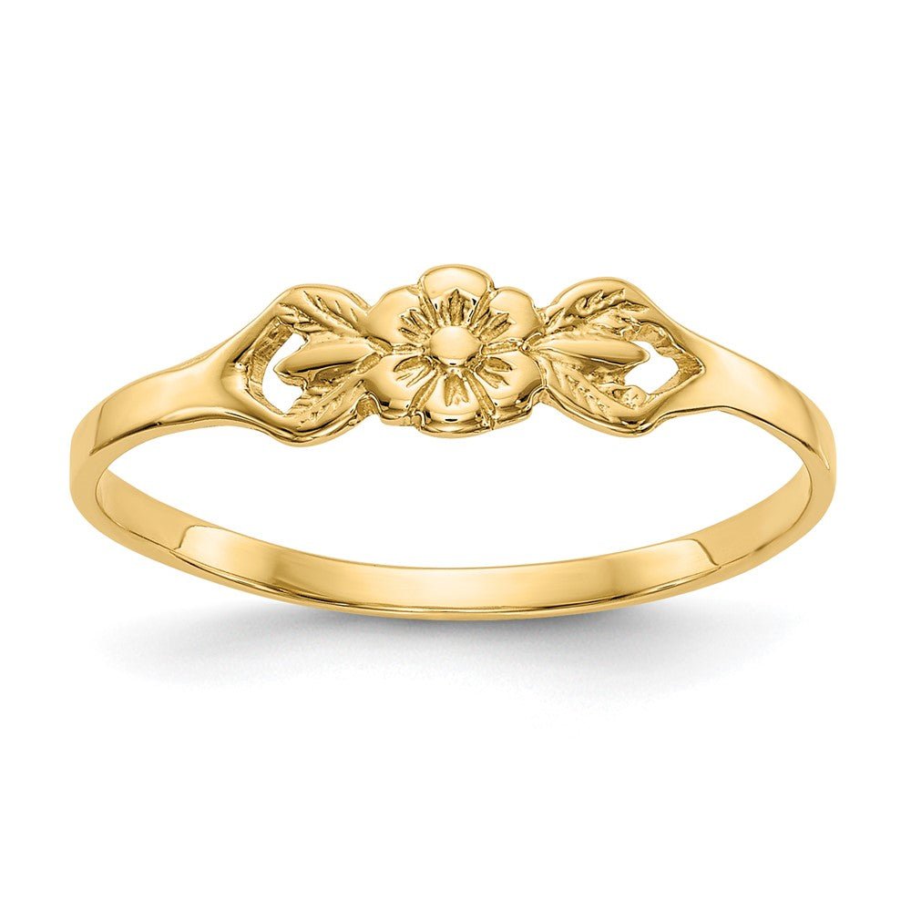 14K Flower Baby Ring - Saki Diamonds, LLC.