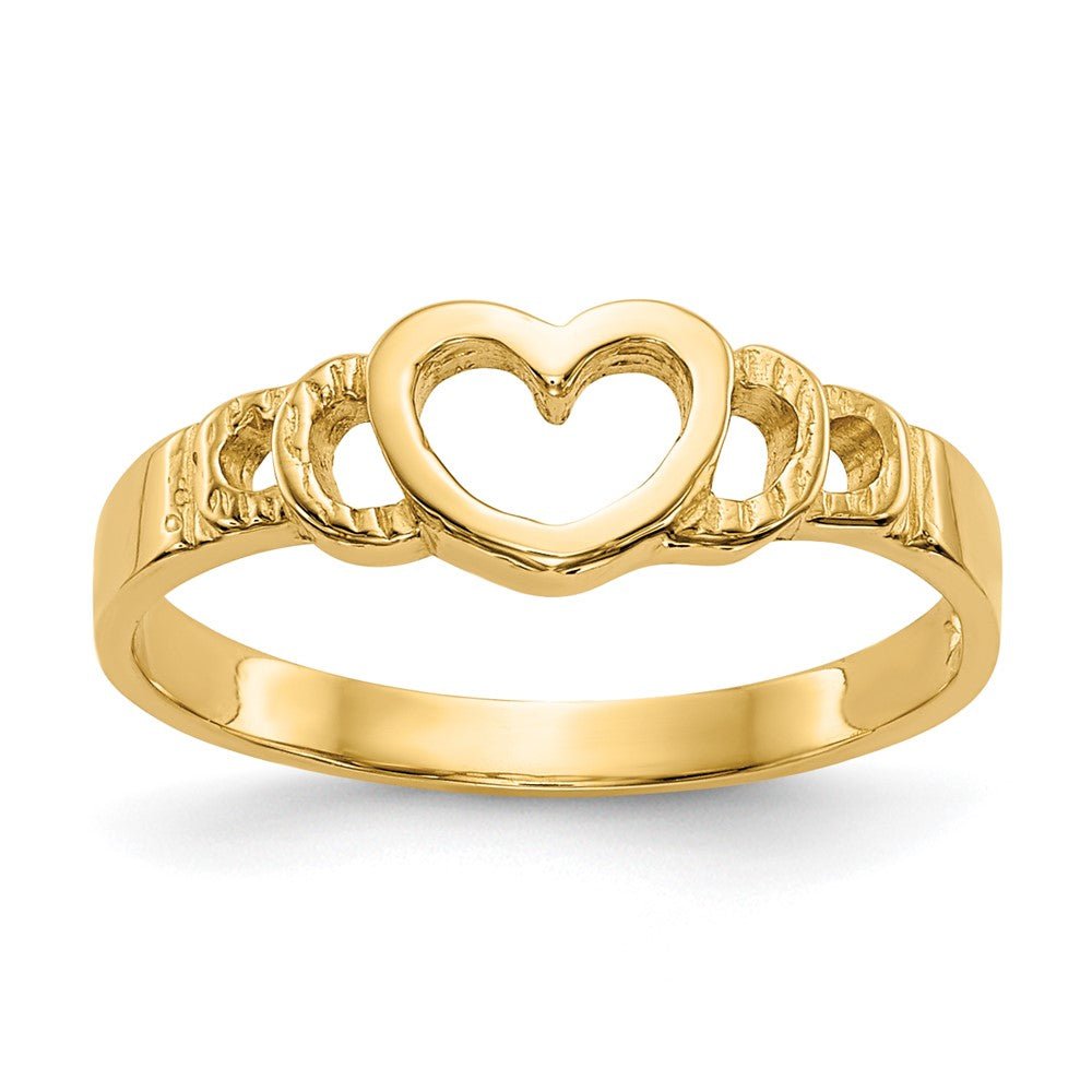 14k Heart Baby Ring - Saki Diamonds, LLC.