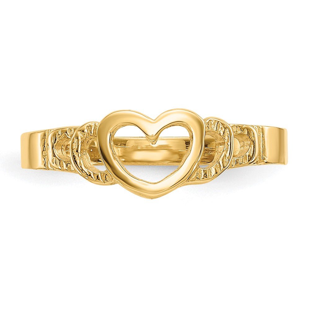 14k Heart Baby Ring - Saki Diamonds, LLC.