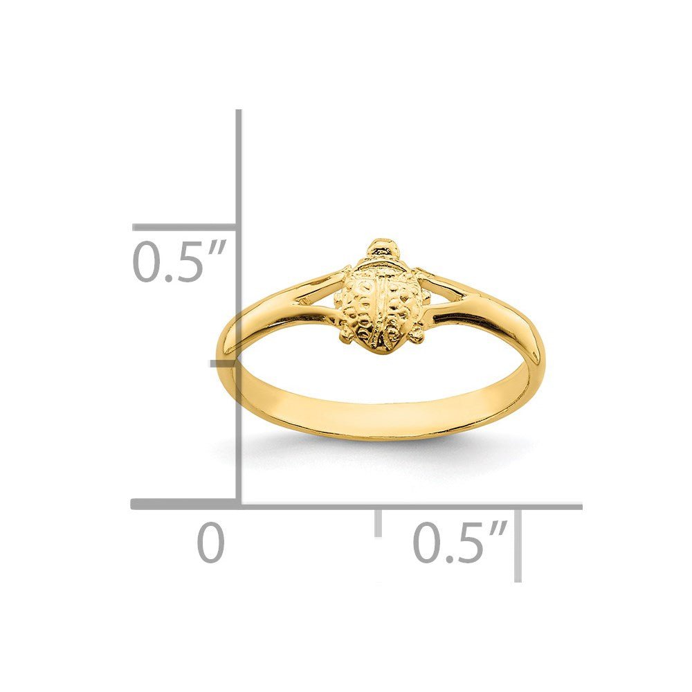 14k Ladybug Baby Ring - Saki Diamonds, LLC.