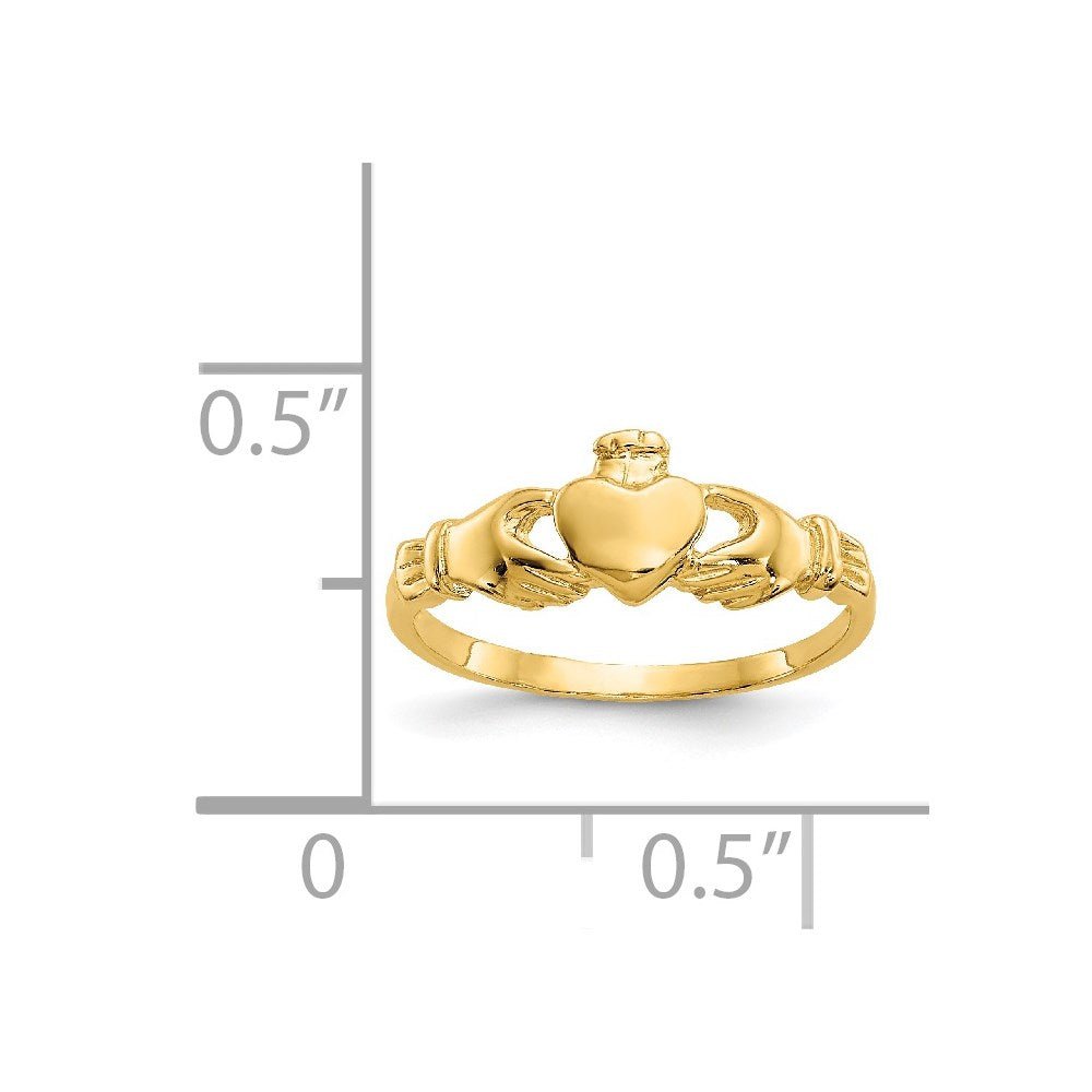 14k Madi K Claddagh Baby Ring - Saki Diamonds, LLC.